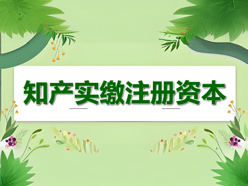 知识产权实缴注册资本